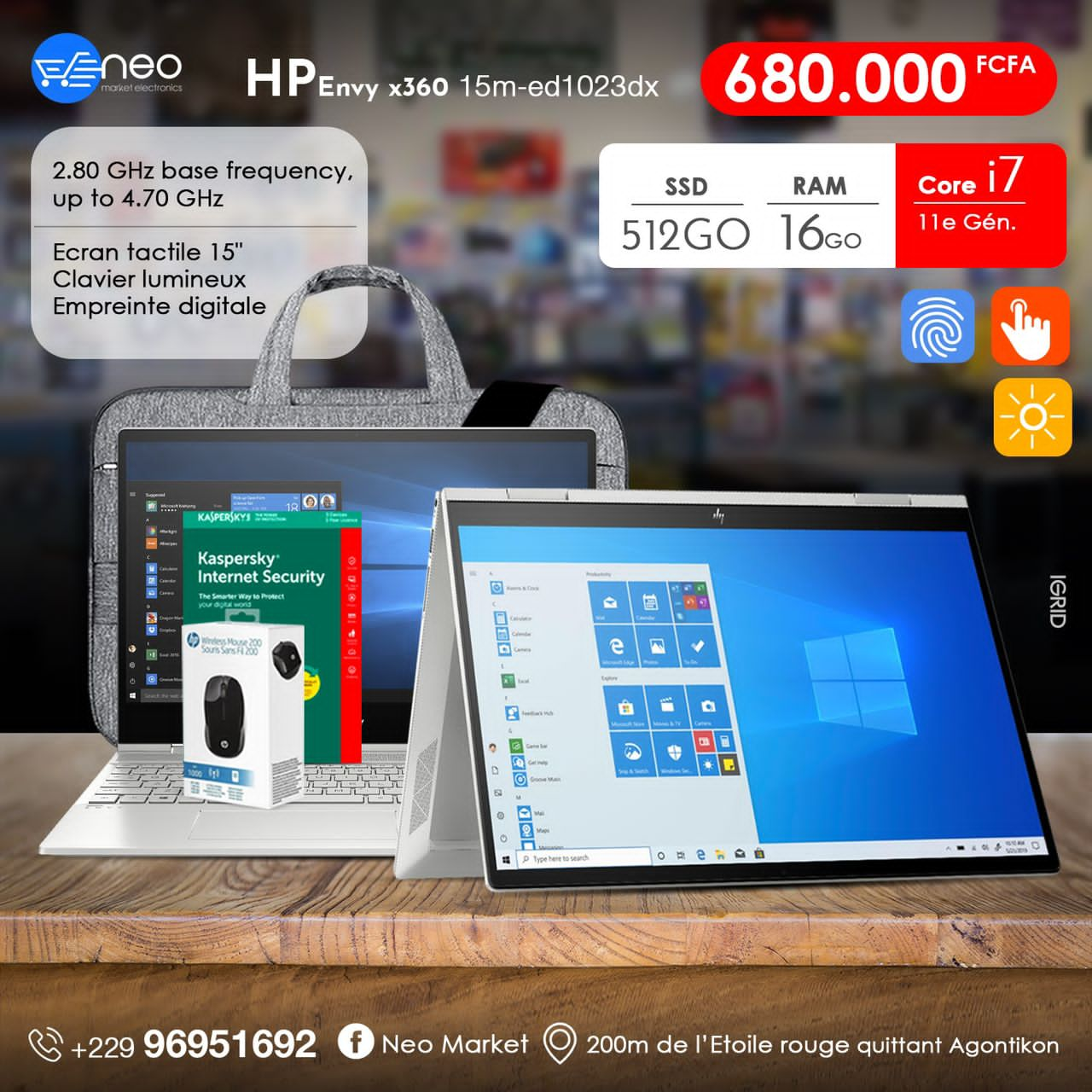 Hp envy x360 15m-ed1023dx