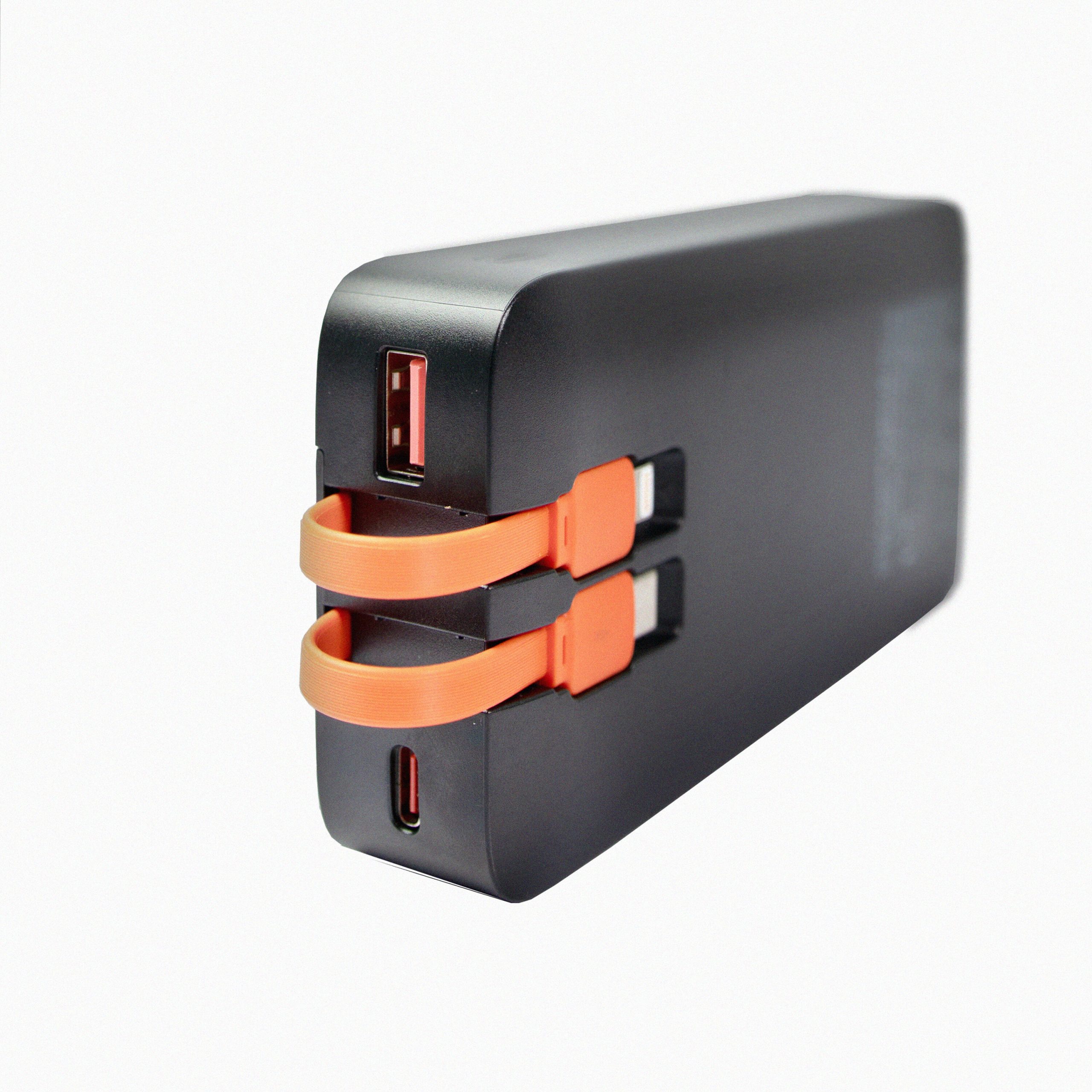 New Age J175-20K 22500mAh Power Bank (With In-built Cables)