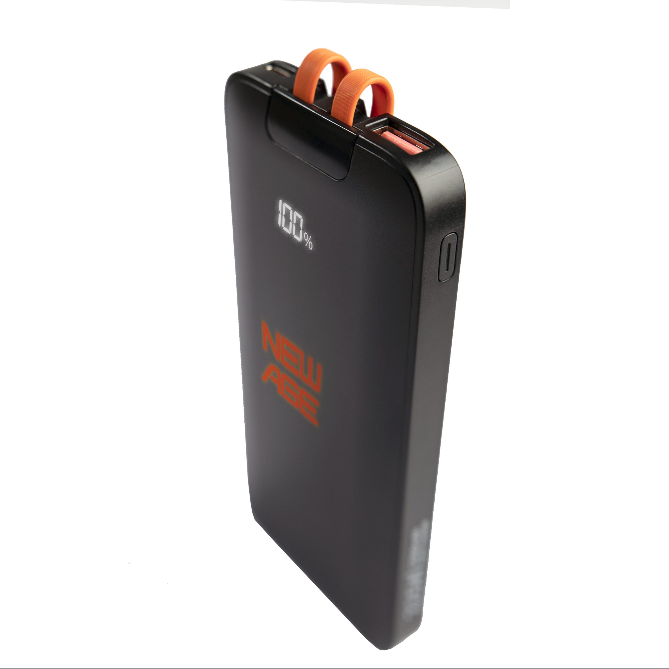 Power bank new age J175-10K 12500mAh  (With In-built Cables)