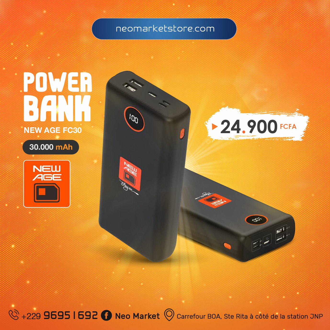 Power bank NEW AGE FC30